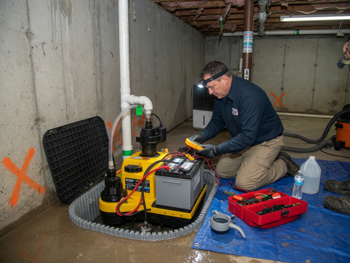 Battery Backup Sump Pump System in Grand Rapids
